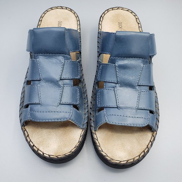 Duck Head Dena Slide Sandal Denim Blue - Picture 1 of 10